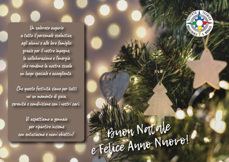 Buon Natale e Felice anno nuovo dall’Iti “A. Monaco”